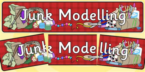 Junk Modelling Display Banner Messy Junk Modelling Model