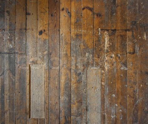 Old Aged Wooden Plank Floor Or Wall Stock Photo