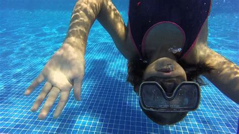 Mags Showing Us How To Do Handstands In A Pool Youtube