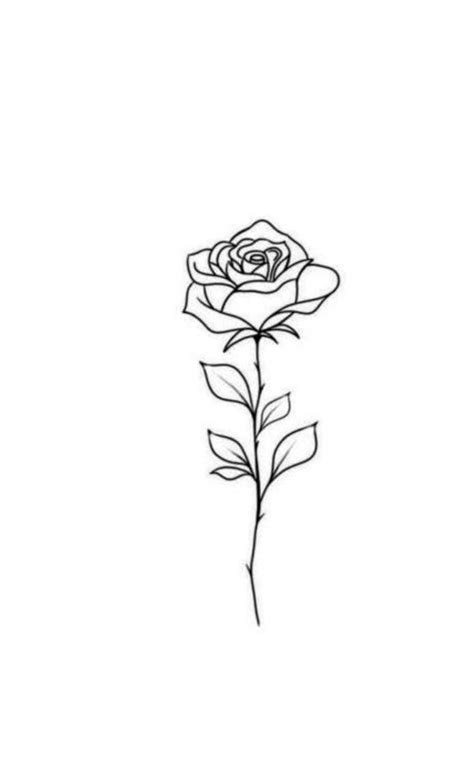 Popular Simple Rose Stencil Tattoo Picture Tattoospunchcom