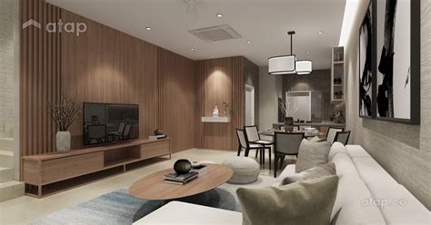 minimalistic zen living room terrace design ideas  malaysia atapco