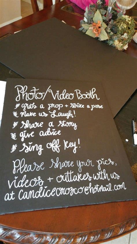 Photo Booth Chalkboard Quote Art Photo Booth 2nd Birthday