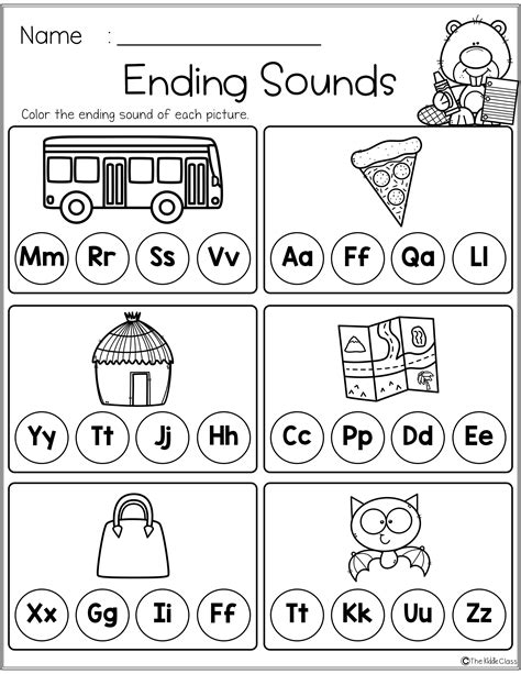 Beginning And Ending Sounds Teacher Created Resources Kindergarten