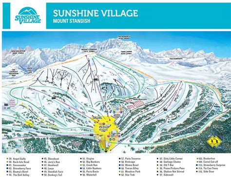 Banff Sunshine Village Trail Map