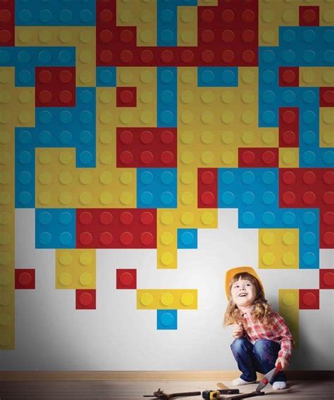 Mural Papel Pintado Tetris Lego Piconto Interiorismo And Decoración