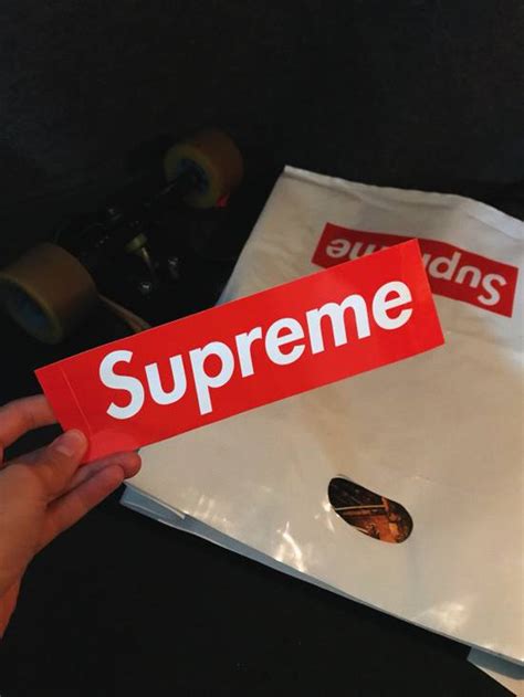 Supreme Classic Red Supreme Box Logo Sticker Grailed