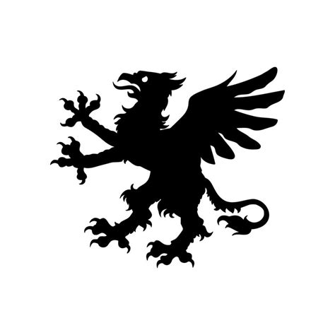 Heraldic Griffin V1 Vinyl Decal Sticker Coat Of Arms Etsy
