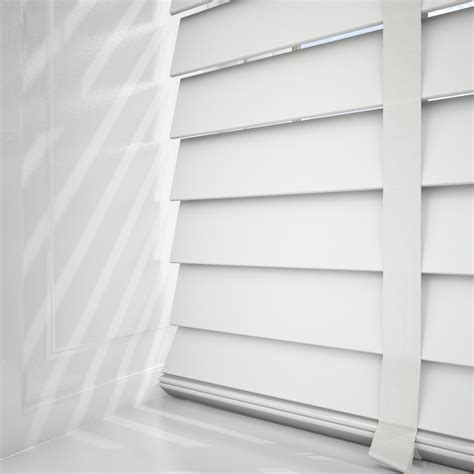 Woodlux Warm White With Tapes Faux Wood Venetian Blind Blinds Direct