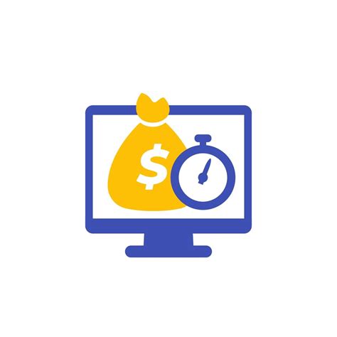 Fast Loan Online Icon On White 2265647 Vector Art At Vecteezy