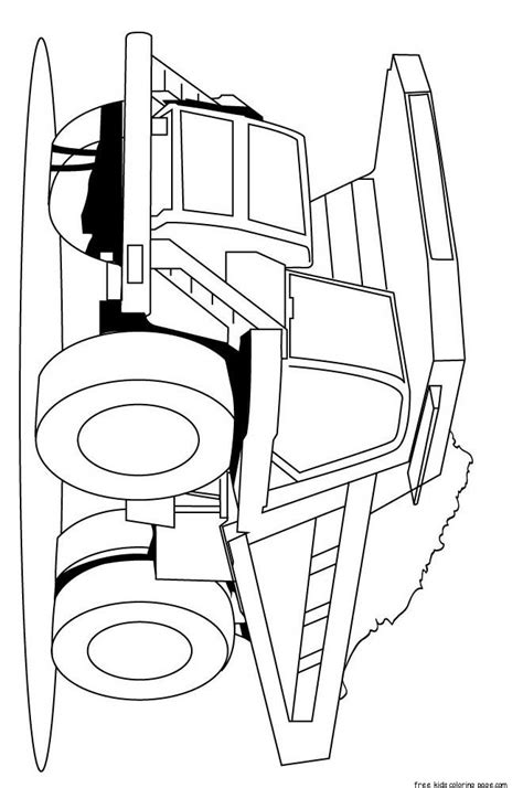 print  peterbilt semi truck coloring pages  kidsfree printable coloring pages  kids