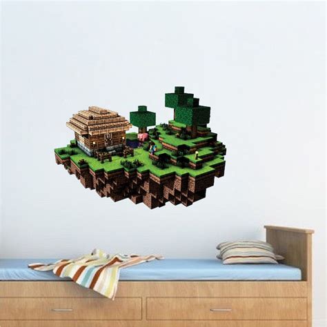 Minecraft Village Wall Decal Minecraft Design Decals Video Game