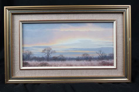 Wim Kosch Oil Sunset Landscape Auction
