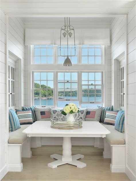 Lake House Breakfast Nook Beach Style Dining Room St Louis By