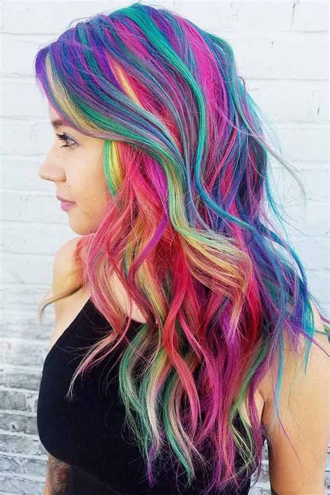 33 Rainbow Hair Styles To Look Like A Unicorn Hair