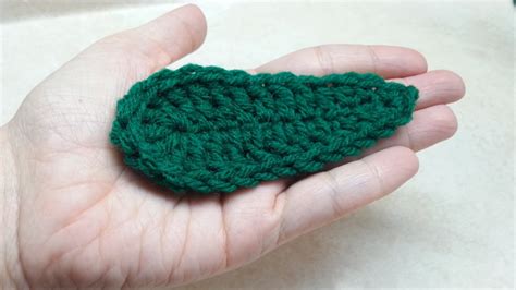 Easy Crochet Leaf For Beginners Youtube