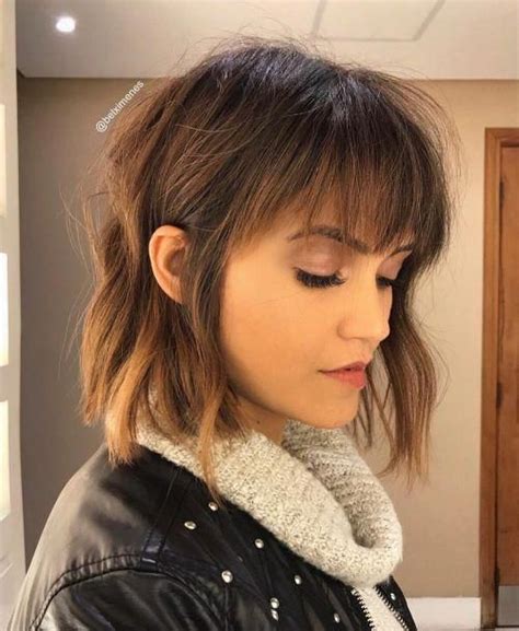 6 fabulous cute shoulder length hairstyles with bangs