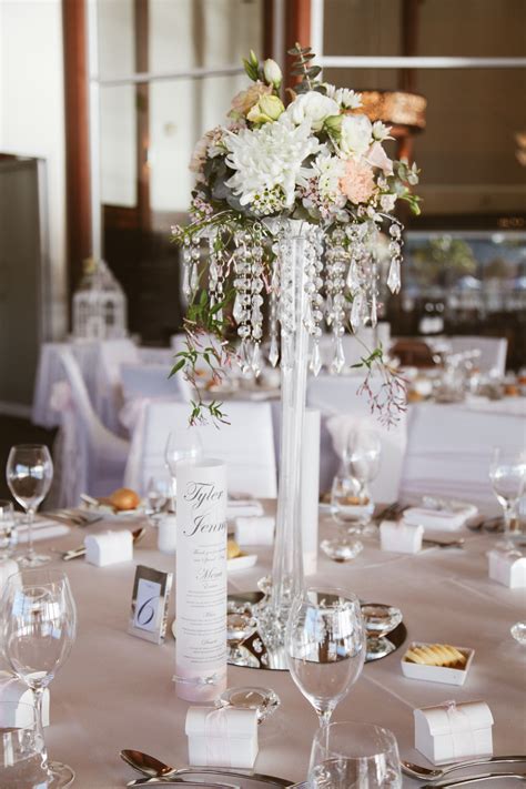 Eiffel Tower Vase With Crystals And Fresh Flowers Wedding Table Decorations Eiffel Tower Vases