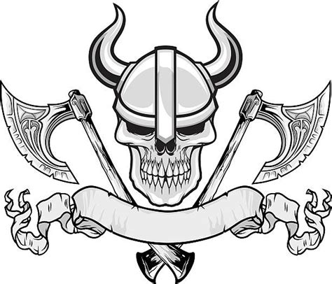 Skull Art Viking Illustrations Royalty Free Vector Graphics And Clip Art