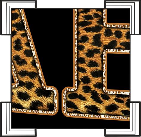 Leopard Alphabet Letters Sublimation Png Uppercase Letters Etsy