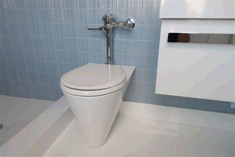 Mini Loo Wall Hung Toilet Configured For In Wall Flushing System
