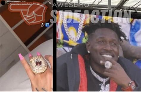 Watch Ig Model Celina Powell Show Off What Looks To Be Antonio Browns Super Bowl Ring Page