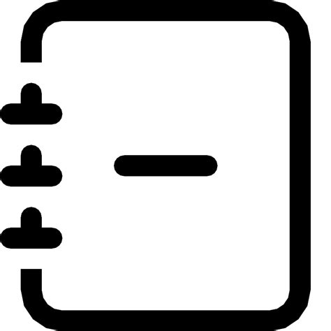 Journal Minus Vector Svg Icon Svg Repo