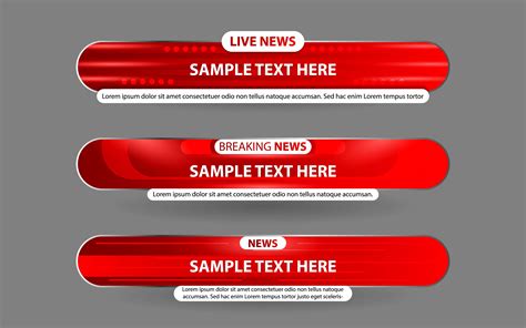 News Lower Thirds Template Design Graphic By Artmr · Creative Fabrica