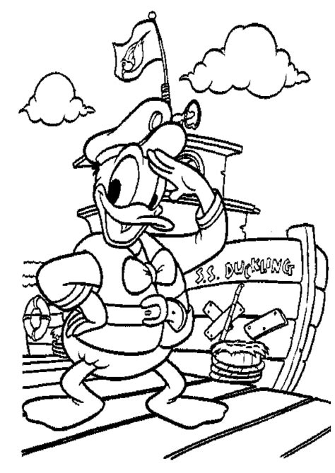 Donald Duck Coloring Pages Coloring Page Chibi Coloring Pages Truck