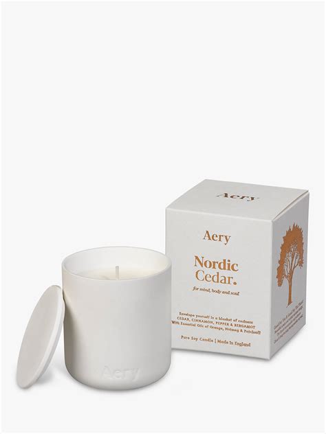 Aery Nordic Cedar Scented Candle 280g At John Lewis And Partners