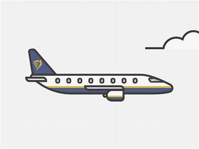 Plane Animation Ryanair Motion John Planes Illustration