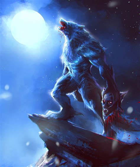 Artstation Werewolf Ömer Burak Önal Werewolf Art Werewolf Werewolf Vs Vampire