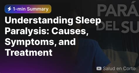Understanding Sleep Paralysis Causes Symptoms And Treatment — Eightify