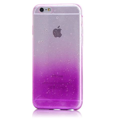 Iphone Case Protector Clear Gradient Waterdrop Raindrop Soft Tpu Tide