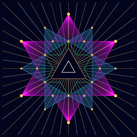 Hipster Triangle Mystic Astral Triangle Background 184320 Vector Art At