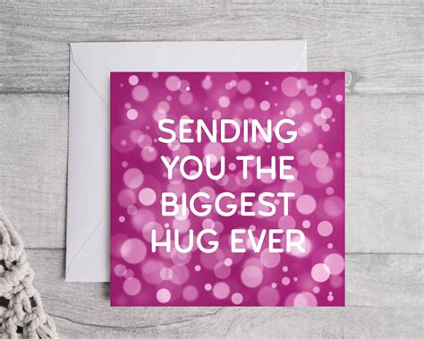 Sending You The Biggest Hug Ever Greeting Card Etsy
