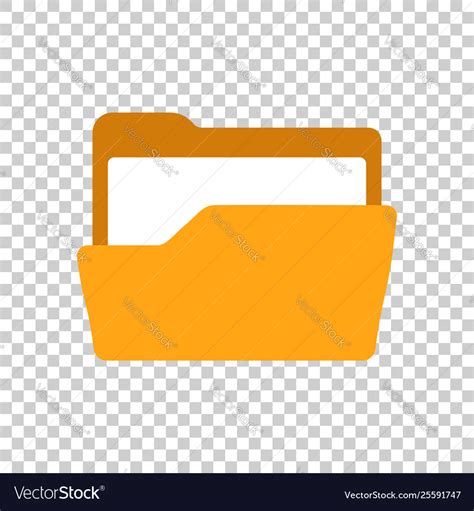 File Folder Icon In Transparent Style Documents Vector Image