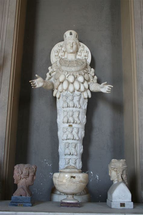 another aspect of artemis as the many breasted great goddess statue in the vatican museum