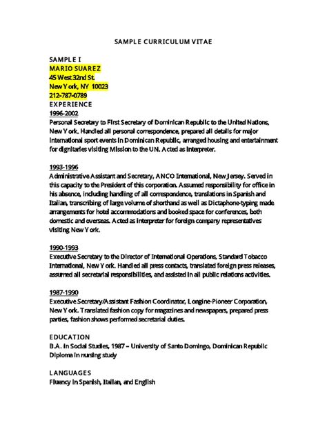 Download this nursing resume template in microsoft word format. Sample Curriculum Vitae | Nursing | Hospital