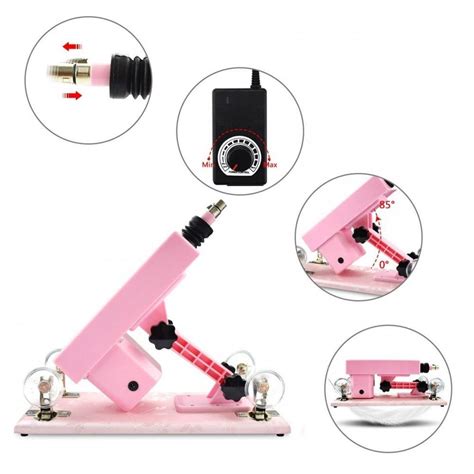 Pink Love Sex Machine Adjustable Speed Thrusting Dildo Female