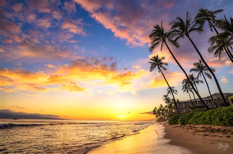 Kaanapali Beach Sunset Kaanapali Beach Lahaina Maui Hawaii Mickey Shannon Photography
