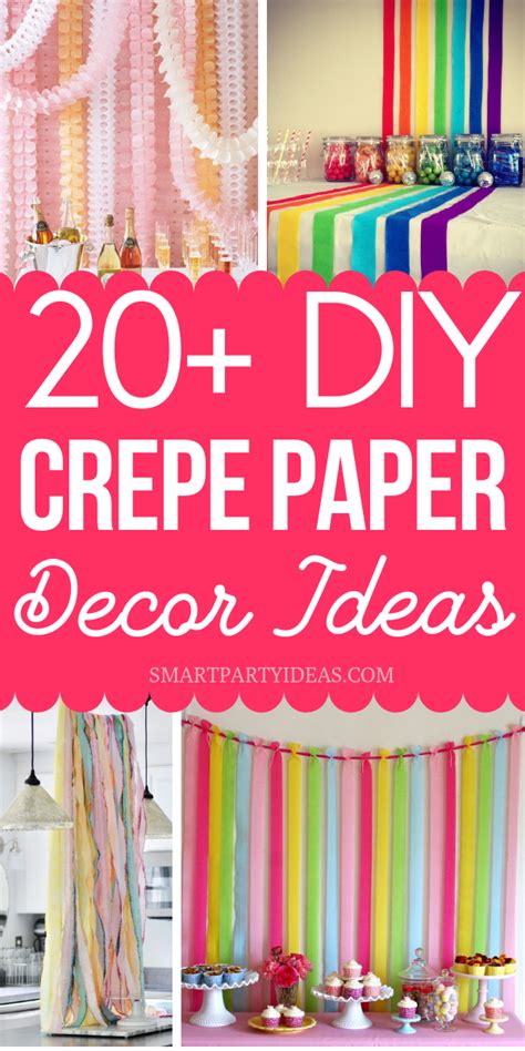 22 Gorgeous Diy Crepe Paper Decor Ideas Smart Party Ideas