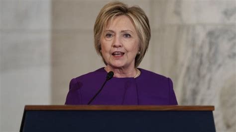 Hillary Clinton Warns Of Fake News Epidemic Bbc News