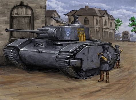 Artstation Foxhole Commission Warden Outlaw Tank