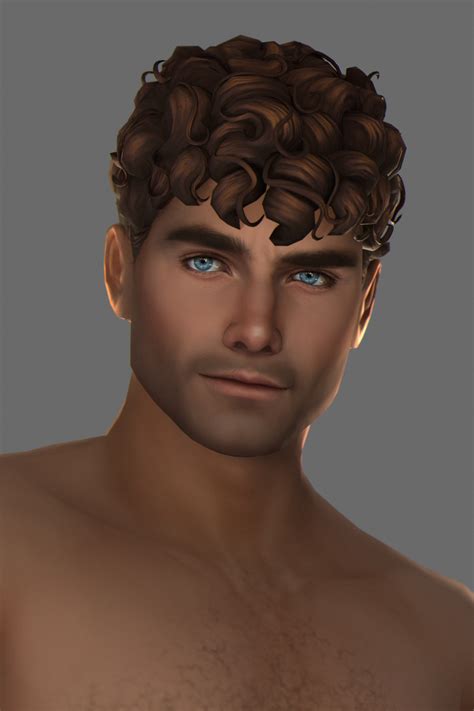 Seraphim Base Game Compatible Hairstyle For Male Sims All Lods