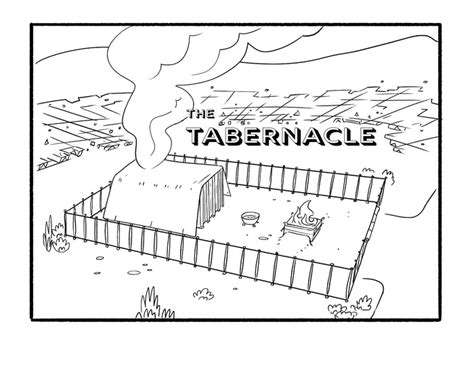 Building The Tabernacle Coloring Pages