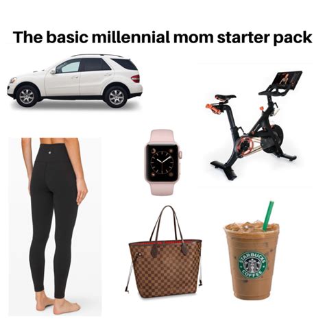 Basic Millennial Mom Starter Pack Rstarterpacks Starter Packs