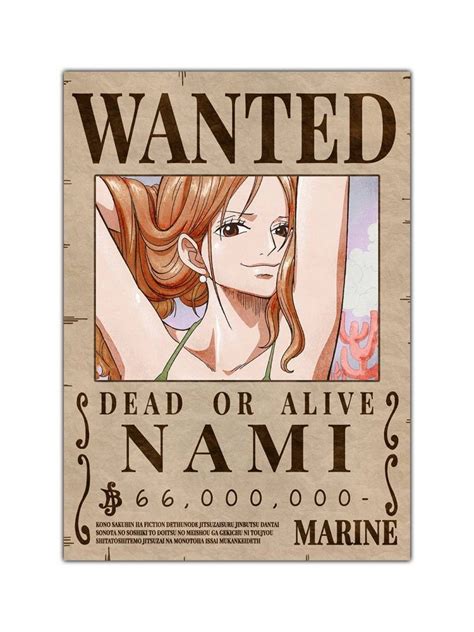 Nami Real Wanted Poster