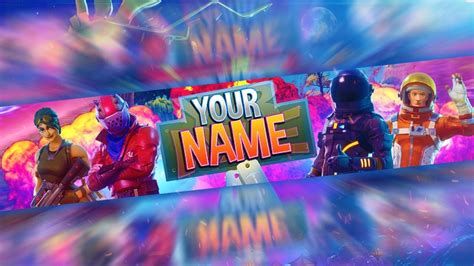 Fortnite Free Channel Art Banner Template Photoshop Youtube