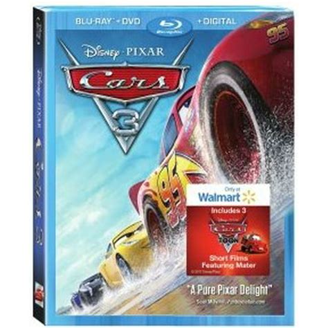 cars 3 walmart exclusive blu ray dvd digital hd