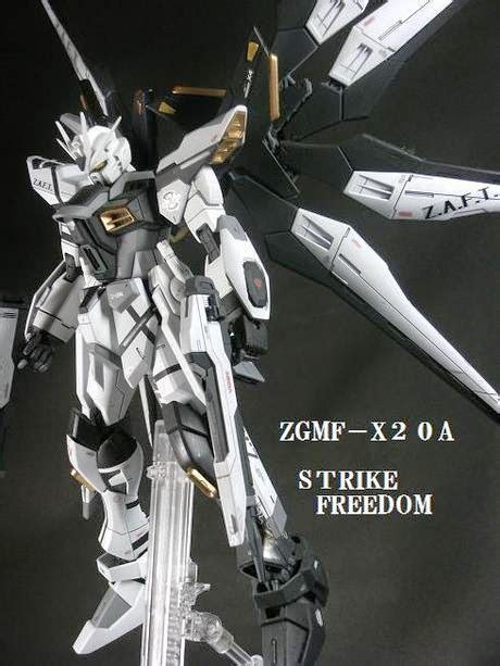 Mg 1100 Strike Freedom Gundam Black And White Painted Build